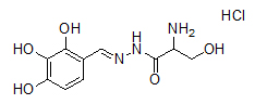 (E)-N’-(2,3,4-trihydroxybenzylidene)-2-amino-3-hydroxypropanehydrazide hydrochloride